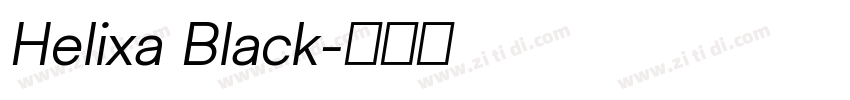 Helixa Black字体转换